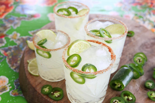 Wicked Hots Recipes Jalapeño Lime Syrup and Margaritas