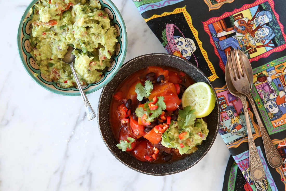 Wicked Hots Recipes Butternut Chilli with Guacamole_