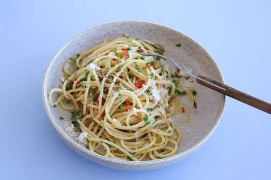 Wicked Hots Recipe Spaghetti with Chilli, Garlic and Parsley