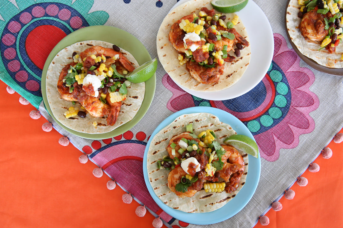 Quick Prawn Tacos with Salsa