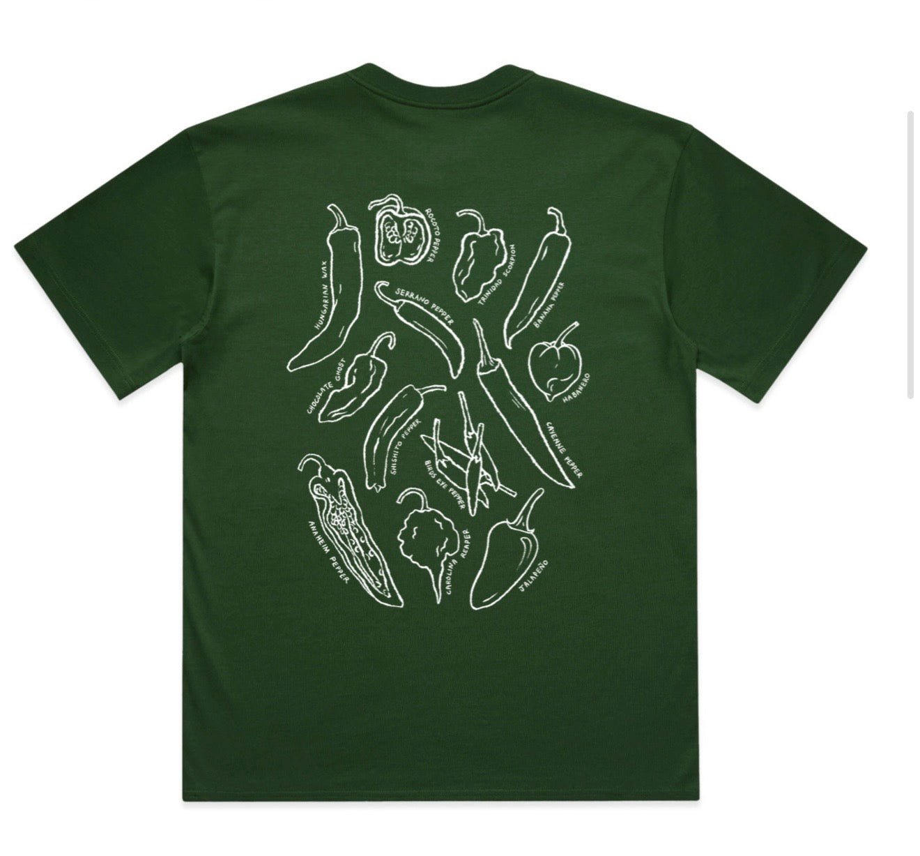Wicked Hots T-Shirt - "The Chilli Collection" GREEN