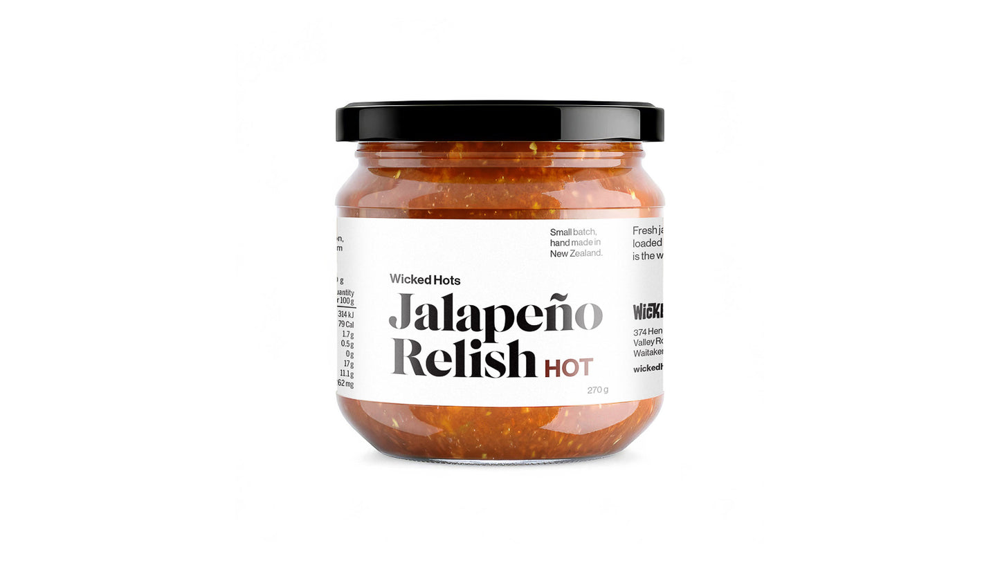 Jalapeño Relish in a jar NZ made
