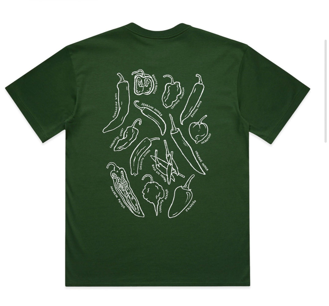 Wicked Hots Green Chilli t-shirt 