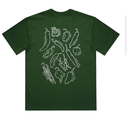 Wicked Hots Green Chilli t-shirt 